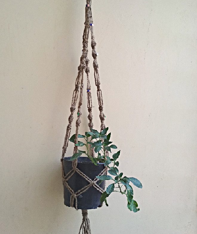 Flower Pot Plant Hanger Macrame Jute